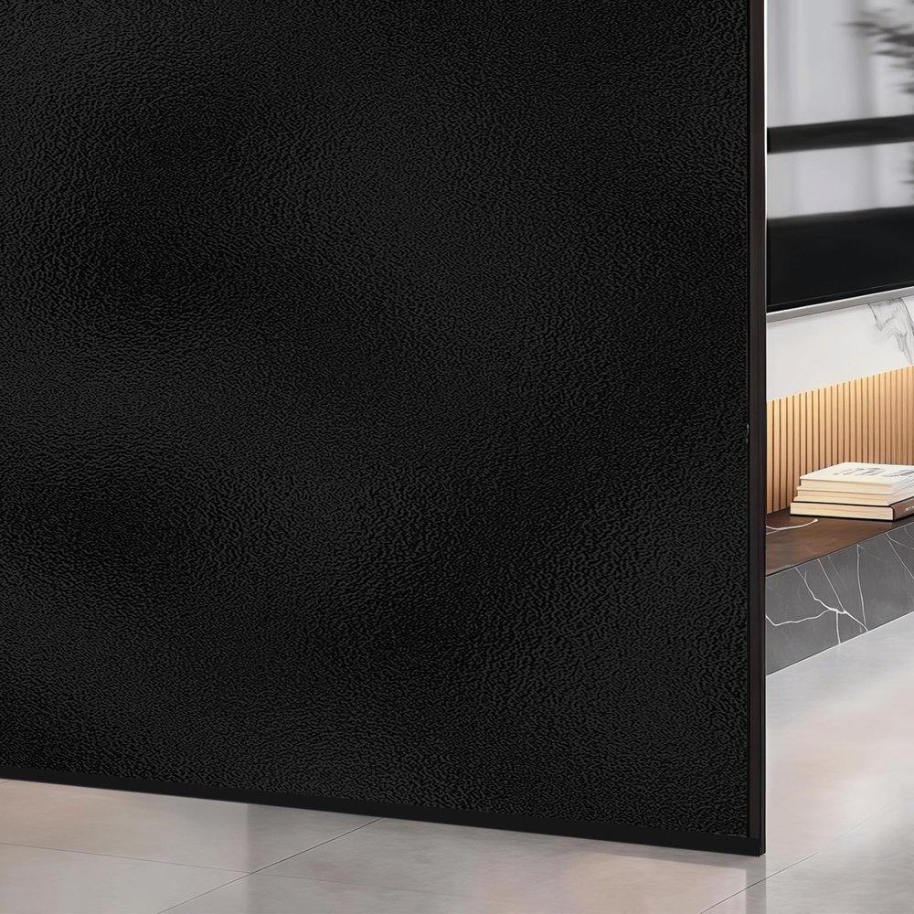 Privacy Window Film 120 x 235 cm, Static Cling, UV Protection, Black