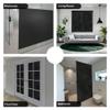 Privacy Window Film 120 x 235 cm, Static Cling, UV Protection, Black view 2