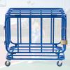 Indoor Ball Cart, Lockable Rotating Ball Cage, Basketball and Soccer Ball Hopper, Folding Ball Storage Cabinet view 1