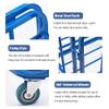 Indoor Ball Cart, Lockable Rotating Ball Cage, Basketball and Soccer Ball Hopper, Folding Ball Storage Cabinet view 4