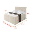 ALTDECOR TOLO-v1 Box Spring Bed with H3 Mattress, 180 × 200 cm, Cream view 4