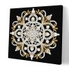 Diamond Art Pearl Painting Kit with Black Frame, 18-Mandala view 1