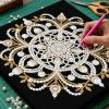 Diamond Art Pearl Painting Kit with Black Frame, 18-Mandala view 3