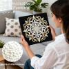 Diamond Art Pearl Painting Kit with Black Frame, 18-Mandala view 4