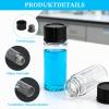 30-Piece 10 mL Borosilicate Glass Sample Vial Set with Screw Caps, Stoppers and Labels view 3