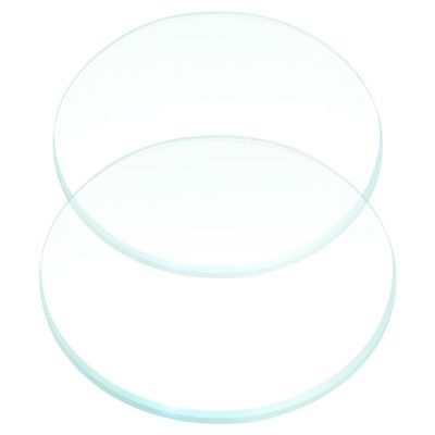Glass Biconvex Optical Lenses, 2 Pieces, for Physics and Teaching