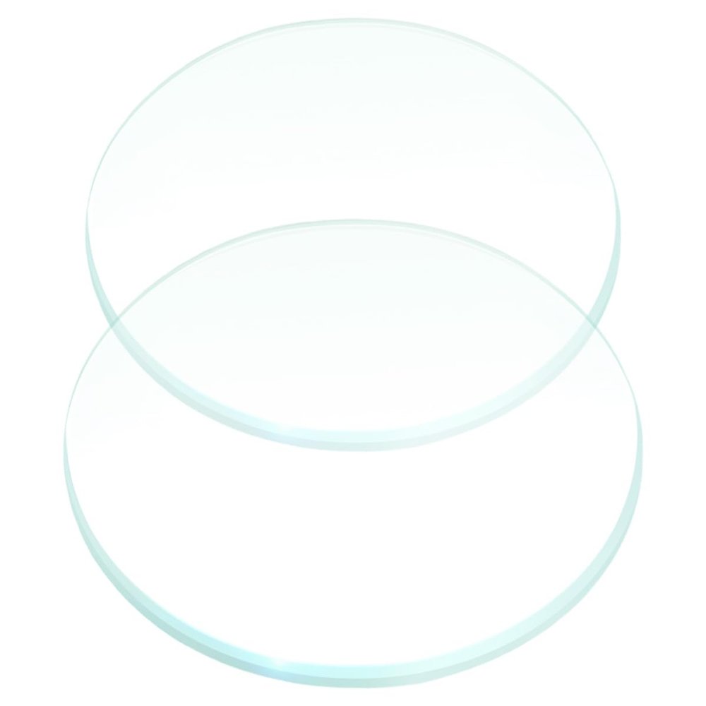 Glass Biconvex Optical Lenses, 2 Pieces, for Physics and Teaching