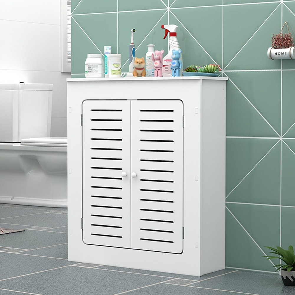 DEOPXF Radiator Cover Cabinet, 2 Installation Methods, Washable, Breathable, Easy Assembly, 100 x 80 x 25 cm