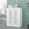 DEOPXF Radiator Cover Cabinet, 2 Installation Methods, Washable, Breathable, Easy Assembly, 100 x 80 x 25 cm view 1