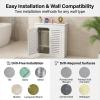 DEOPXF Radiator Cover Cabinet, 2 Installation Methods, Washable, Breathable, Easy Assembly, 100 x 80 x 25 cm view 2