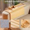 JFBLSD Folding Bamboo Sofa Armrest Tray view 4