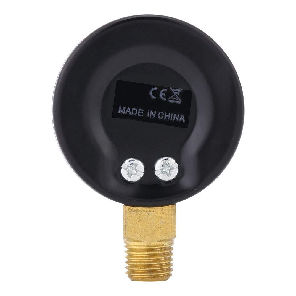 ERYUE Precise Mini Pressure Gauge, 0–200 PSI, 1/4-Inch NPT, Portable Side-Mount Gauge for Air, Water, Oil, and Fuel