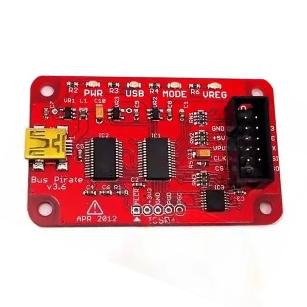 Tumintu USB-to-Serial Port Bridge, Bus Pirate V3.6, 1-Wire, SPI, JTAG, Serial Simulation