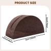 Gitohoni 24-Pack Wooden Place Card Holders, Semicircle, Brown view 4