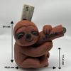 Personalized Sloth Piggy Bank with Name and Birth Details view 2