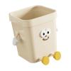 KIXZSAZ Creative Cute Open-Top Trash Can, Beige, Large Seating Surface view 1