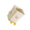 KIXZSAZ Creative Cute Open-Top Trash Can, Beige, Large Seating Surface view 3