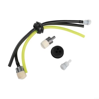 Qualoramall Brush Cutter Fuel Tank Gasket, 18/20 mm, with 3 Hoses and Filters