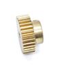 ELILANEY Brass Spur Gear, Module 0.6, 58 Teeth, Stepped Bore 3–18 mm, Cylindrical Gear (8 mm Bore) view 3