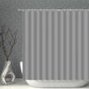 JGGXHM Solid Gray Polyester Shower Curtain, Waterproof, Washable, 213 x 183 cm view 1