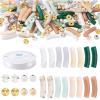 Spritewelry 64-Piece Curved Acrylic Tube Bead Bracelet Making Kit view 1