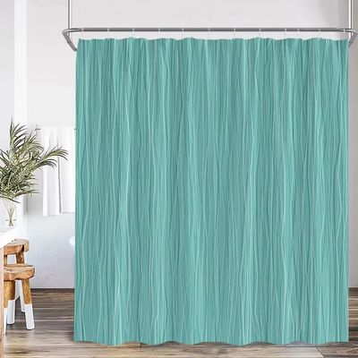 JGGXHM Abstract Solid-Color Shower Curtain, Nordic Minimalist Polyester, 100 x 210 cm
