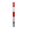 Reflective Metal Safety Bollard, Heavy-Duty Traffic Post and Driveway Barrier for Parking Control and Traffic-Sensitive Areas (Yellow-Red, 11.4 x 120.7 cm) view 1