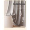Luxurises Waffle Shower Curtain Set with Liner, TS Rod and Hooks, Waterproof, 120 x 180 cm view 4