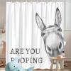 UUDIHO “Are You Pooping?” Farm Animal Shower Curtain, with Hooks, 71 x 59 in view 2