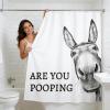 UUDIHO “Are You Pooping?” Farm Animal Shower Curtain, with Hooks, 71 x 59 in view 3