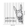 UUDIHO “Are You Pooping?” Farm Animal Shower Curtain, with Hooks, 71 x 59 in view 4