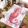 Pink Seahorse Rug 60 x 110 cm, Ocean Animal Design view 1