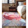 Pink Seahorse Rug 60 x 110 cm, Ocean Animal Design view 4