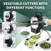 UPLTOE Electric Vegetable Cutter, Spring Onion Chopper, 1–5 mm Adjustable Thickness, 120 kg/h, Type B view 4