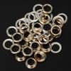 RhineCart Basics High-Strength Brass Eyelets for Fabric, 100 Pieces, 10 mm, Silver-Colored, 800#, Gold #19 view 2