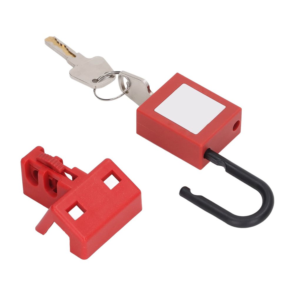 Circuit Breaker Lockout/Tagout Device with Insulated Padlock