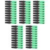 SC/-C Fiber Optic Quick Connector Adapter, 50-Piece Green ABS Set view 1