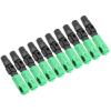 SC/-C Fiber Optic Quick Connector Adapter, 50-Piece Green ABS Set view 2