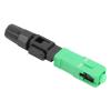 SC/-C Fiber Optic Quick Connector Adapter, 50-Piece Green ABS Set view 3