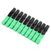SC/-C Fiber Optic Quick Connector Adapter, 50-Piece Green ABS Set view 4