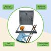 Safety Door for Roof Access Hatch, Galvanized Steel Skylight Cover with Handle, 21 x 34 in (53.3 x 86.3 cm) view 3