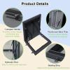 Safety Door for Roof Access Hatch, Galvanized Steel Skylight Cover with Handle, 21 x 34 in (53.3 x 86.3 cm) view 4