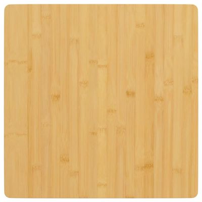 ZQQLVOO Bamboo Tabletop 50 x 50 x 2.5 cm with Rounded Edges