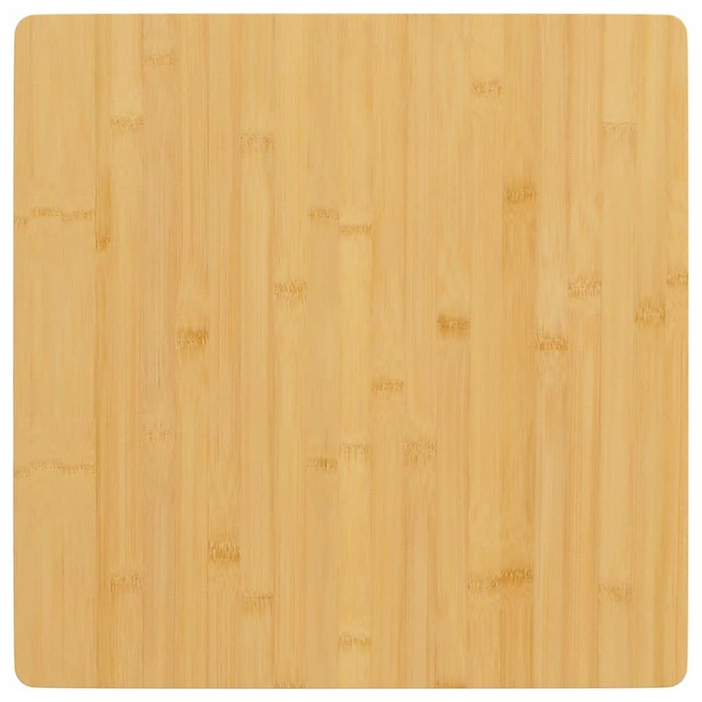 ZQQLVOO Bamboo Tabletop 50 x 50 x 2.5 cm with Rounded Edges