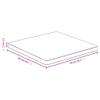 ZQQLVOO Bamboo Tabletop 50 x 50 x 2.5 cm with Rounded Edges view 4