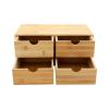 Bamboo Desk Organizer with 4 Drawers, 33 x 19 x 16 cm view 1