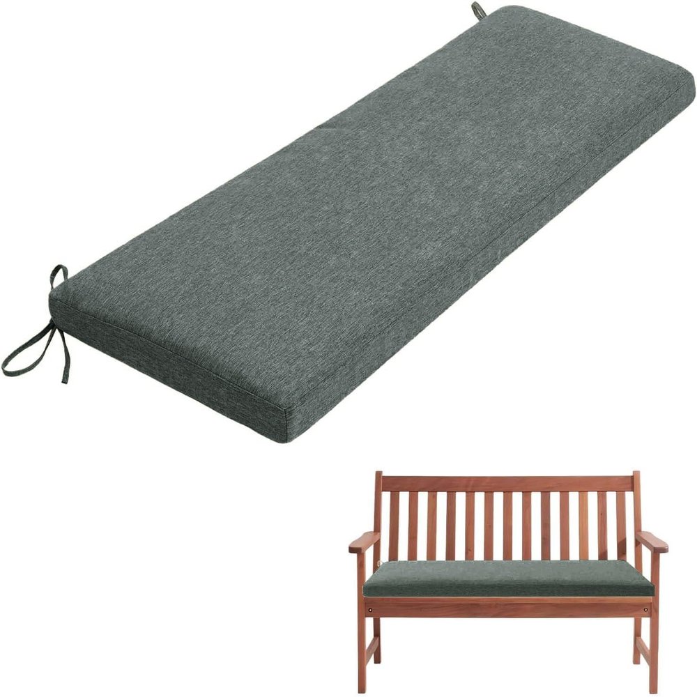 UWOBTN Bench Cushion, 140 x 40 x 5 cm, Removable Non-Slip Cover