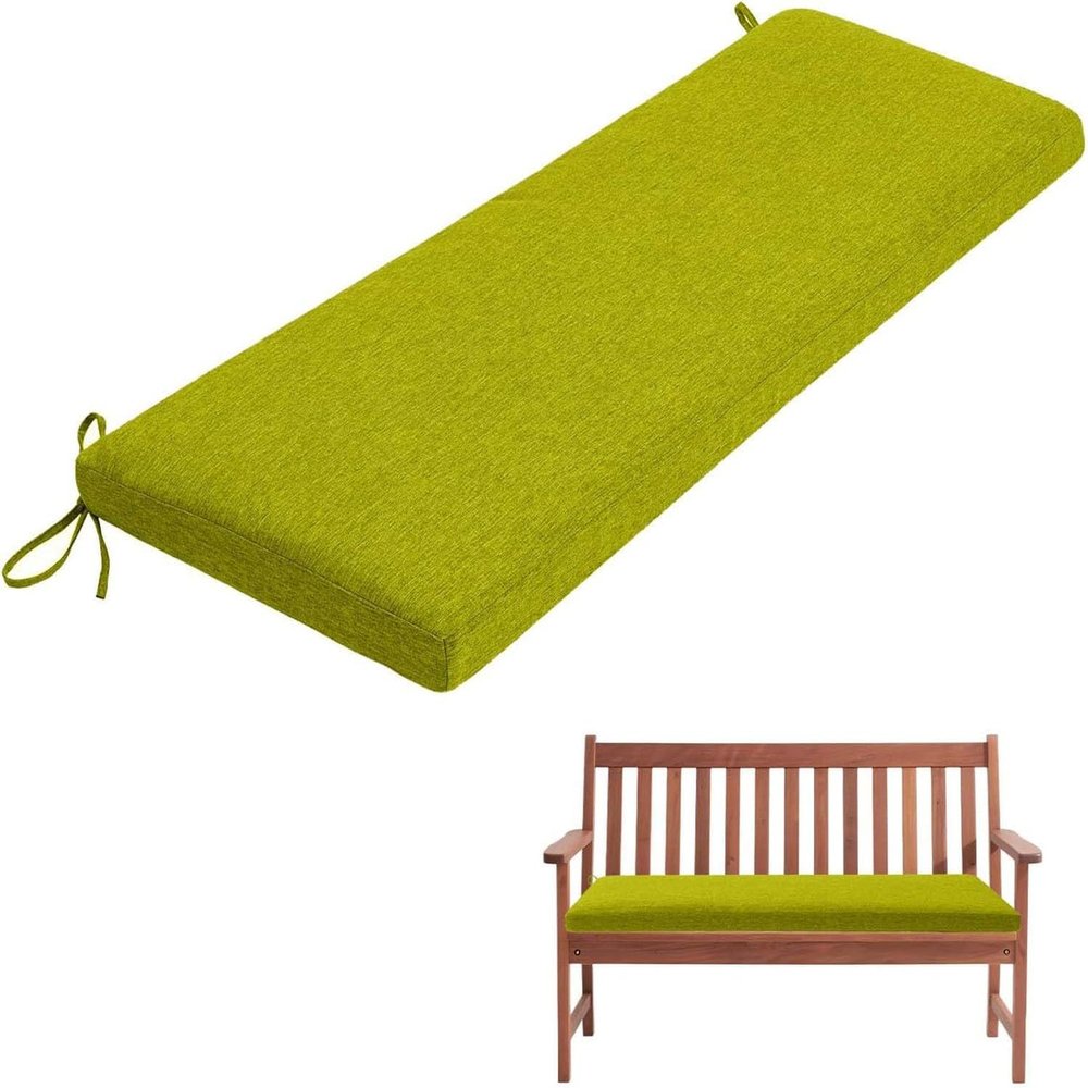 Bench Cushion, Removable Linen Cover, Non-Slip, Color 13, 140 x 30 x 5 cm