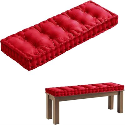 MCNDSI 8–10 cm Thick Washable Velvet Bench Cushion, 90 x 30 x 10 cm (B4)
