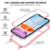 FERLAN Phone Lanyard Case for Google Pixel 10/Pixel 10 Pro, Clear 360° Protection with Integrated Screen Protector, Shockproof Ultra-Thin Silicone Case, Pink view 2